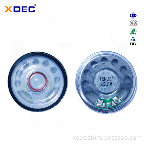45mm neodymium 20ohm 1w thin waterproof intercom speaker